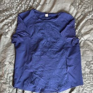 Lululemon Athletica Navy Short Sleeve Top